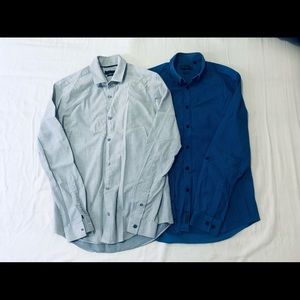 Bundle of 2 button down men shirt